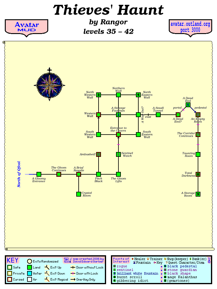Avatar MUD Area Map - Thieves' Haunt.GIF