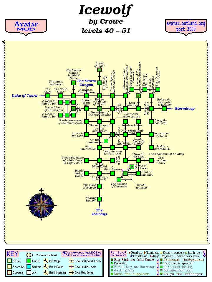 Avatar MUD Area Map - Icewolf.GIF
